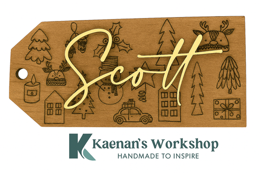 Christmas Stocking Name Tags - Personalized